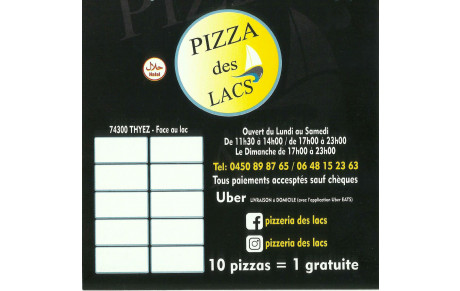 Pizza des Lacs